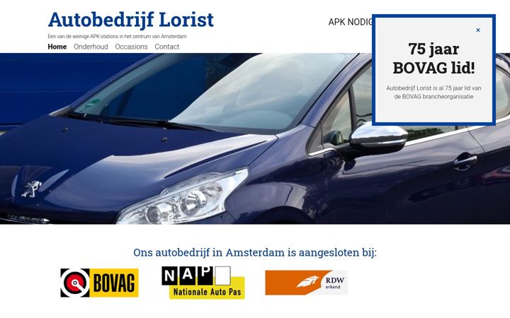 Captura de pantalla de autobedrijflorist.nl
