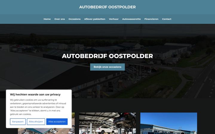Ekrano kopija autobedrijfoostpolder.nl