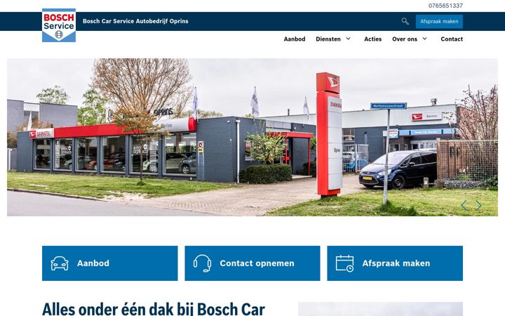 Ekrano kopija autobedrijfoprins.nl