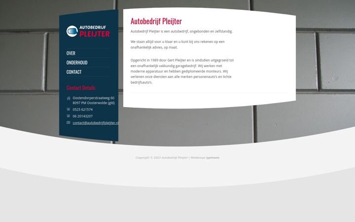 Ekrano kopija autobedrijfpleijter.nl