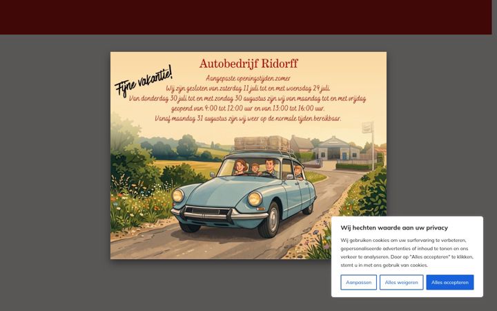 Ekrano kopija autobedrijfridorff.nl