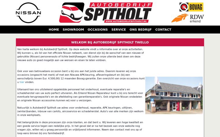 Ekrano kopija autobedrijfspitholt.nl