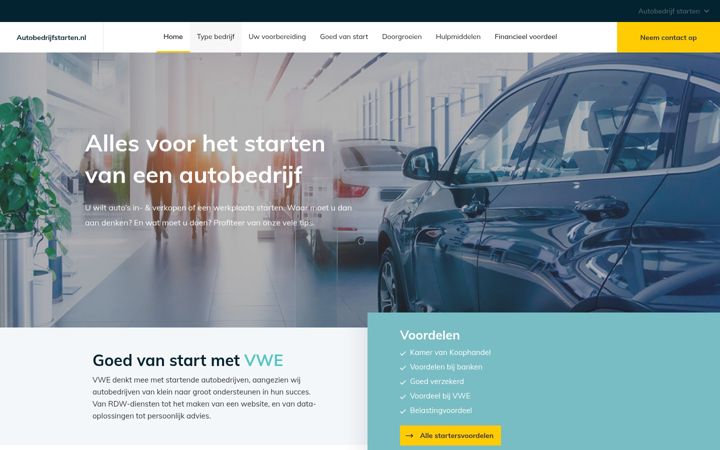 Captura de pantalla de autobedrijfstarten.nl