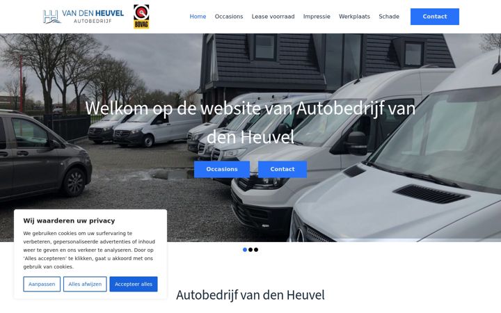 Screenshot of autobedrijfvandenheuvel.nl