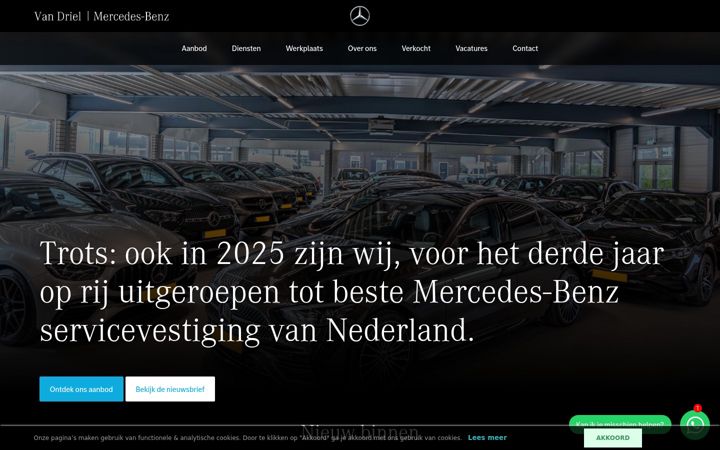 Screenshot of autobedrijfvandriel.nl
