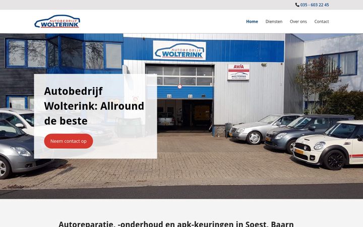 Ekrano kopija autobedrijfwolterink.nl