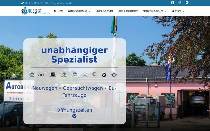 Screenshot of autobehm.de