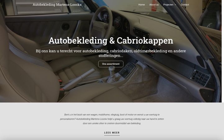 Screenshot of autobekledingloockx.be