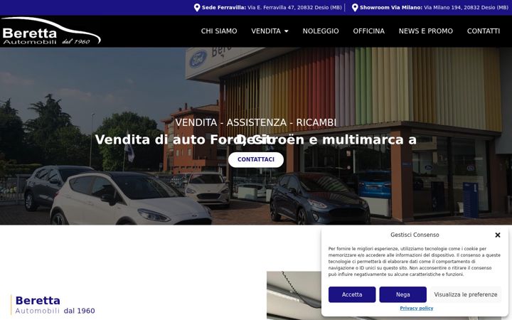 Posnetek zaslona autoberettafordcitroen.it