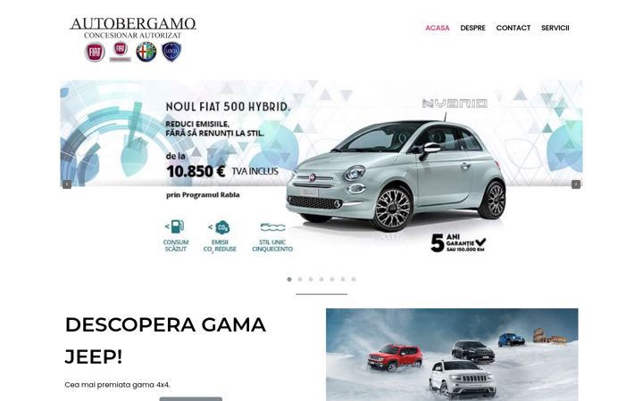 Screenshot of autobergamo.ro