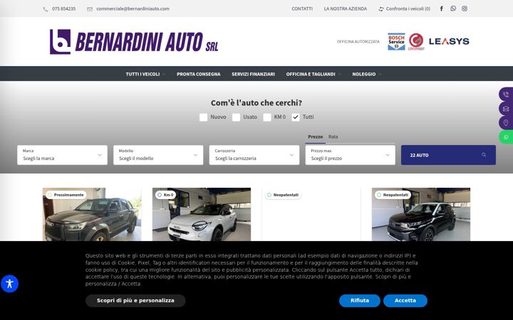 Captură de ecran a autobernardini.it