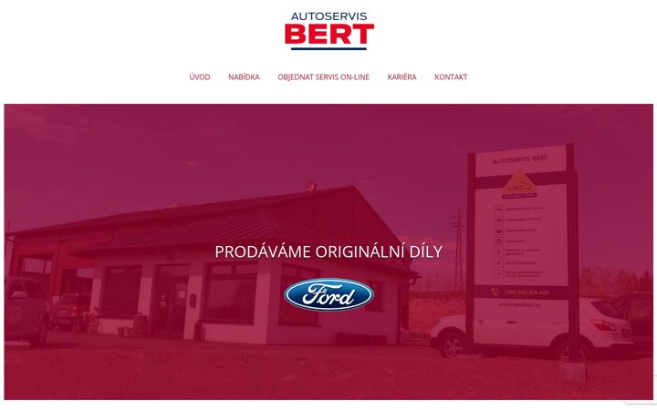 Posnetek zaslona autobert.cz