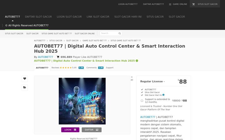Captură de ecran a autobet77.com