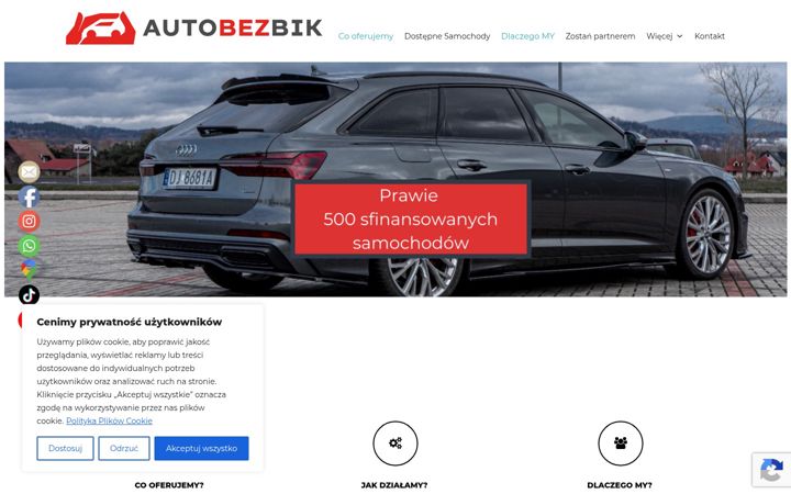 Captură de ecran a autobezbik.com