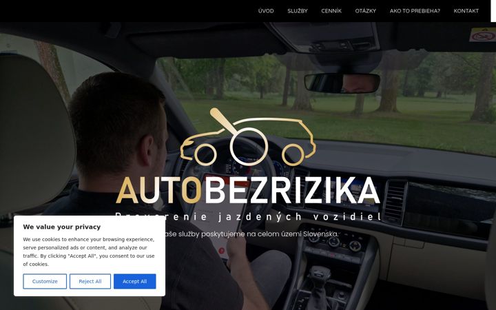 Screenshot of autobezrizika.sk