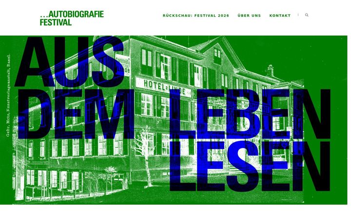 Screenshot of autobiografiefestival.ch