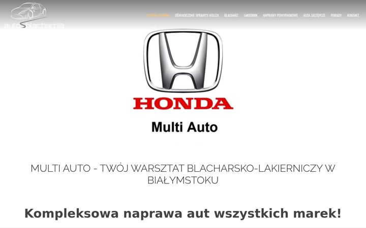 Screenshot of autoblacharnia.com.pl