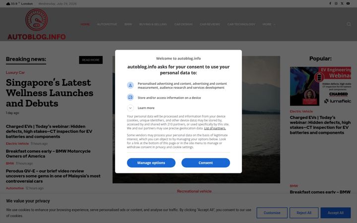 Screenshot of autoblog.info