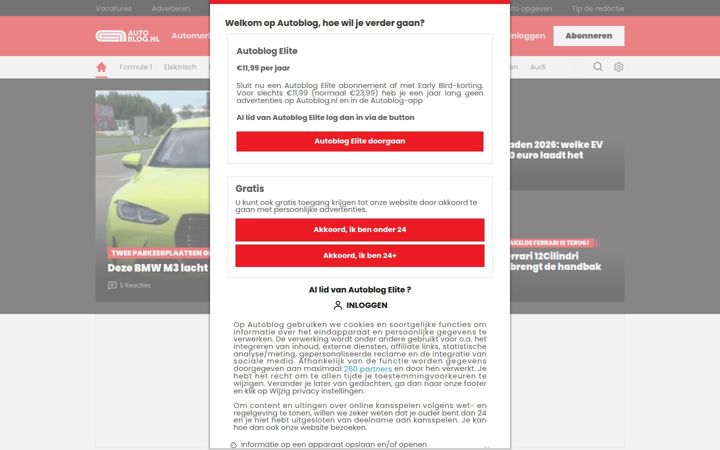 Screenshot του autoblog.nl