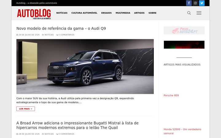 Screenshot of autoblog.pt