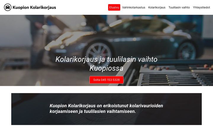Screenshot of autobody.fi