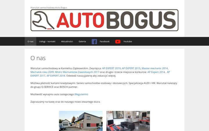 Zrzut ekranu autobogus.pl