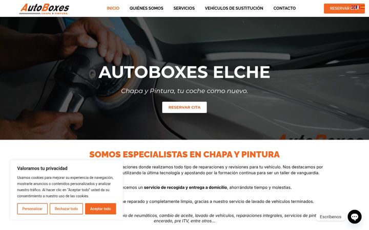 Screenshot of autoboxeselche.es