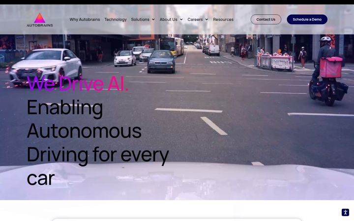 Screenshot of autobrains.ai