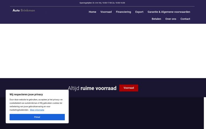 Capture d'écran de autobrinkman.nl