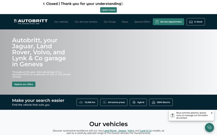 Screenshot of autobritt.ch