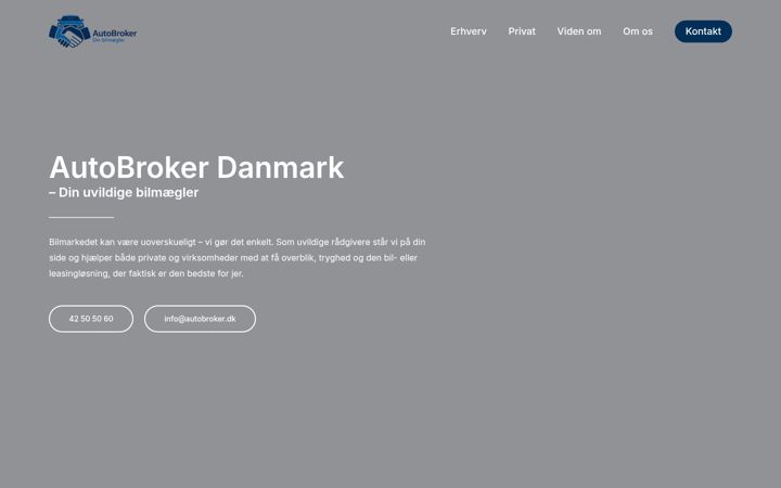 Screenshot of autobroker.dk