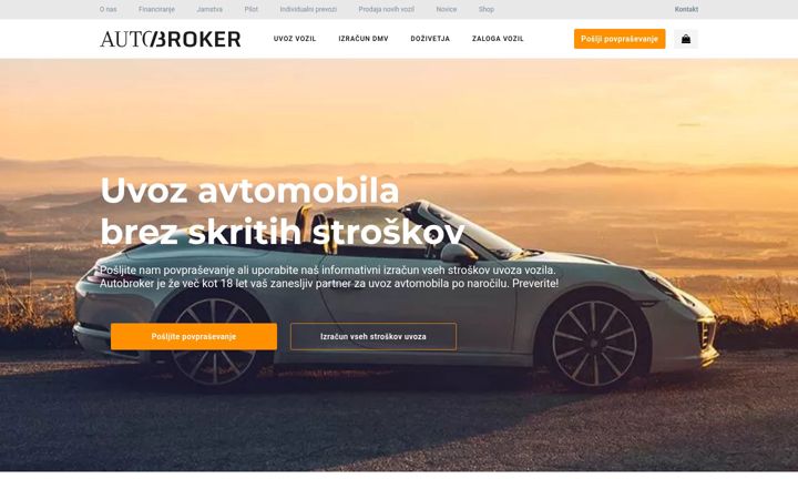Screenshot of autobroker.si