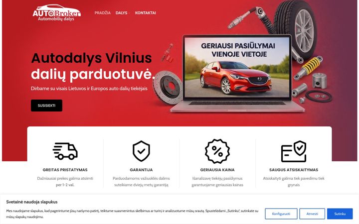 Screenshot of autobrokeriai.lt