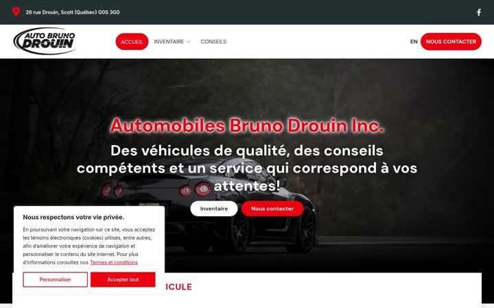 Snímek obrazovky autobrunodrouin.com