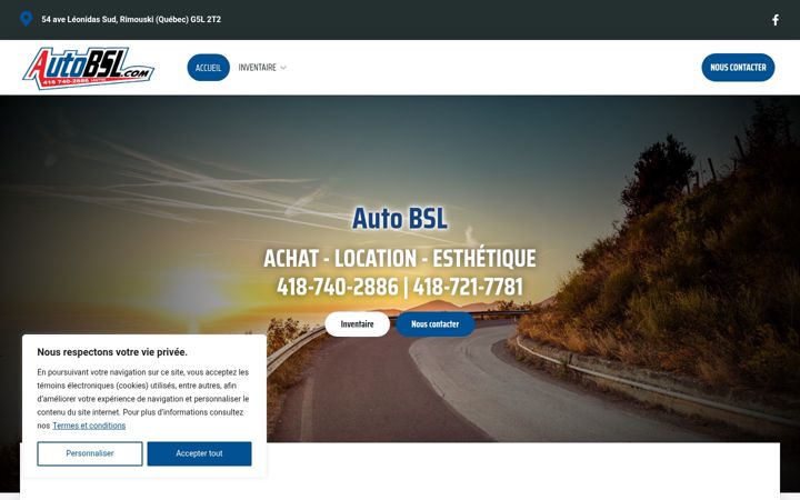 Snímek obrazovky autobsl.com
