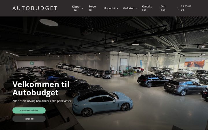 Screenshot of autobudget.no