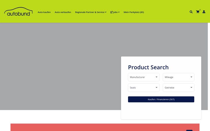Screenshot of autobund.de