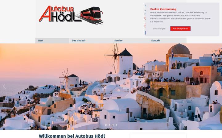 Screenshot van autobus-hoedl.de