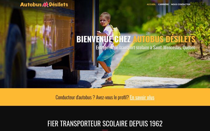 Captură de ecran a autobusdesilets.com
