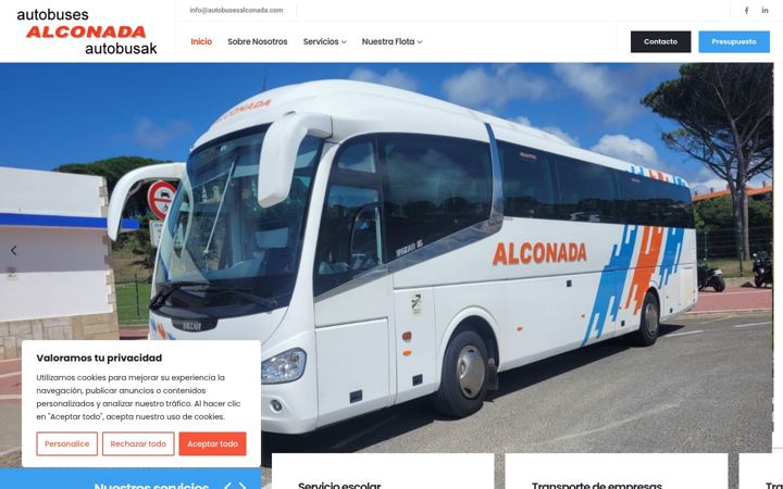 Snímek obrazovky autobusesalconada.com