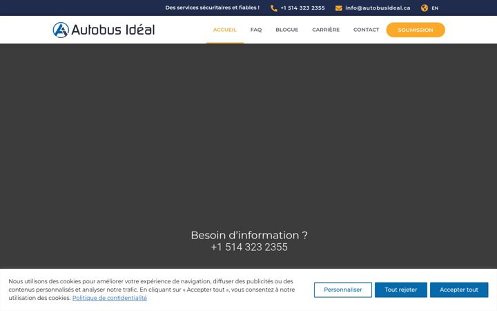 Screenshot of autobusideal.ca