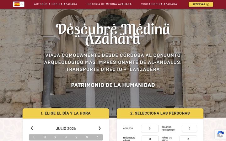 Screenshot of autobusmedinaazahara.com