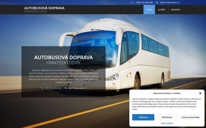 Screenshot of autobusyludvik.cz