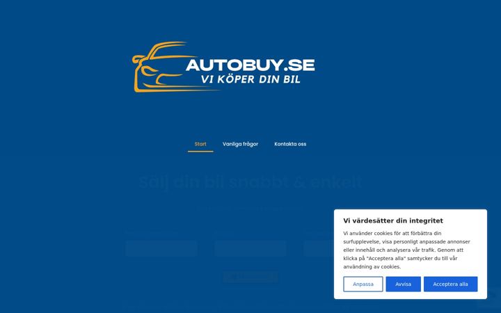 Screenshot of autobuy.se