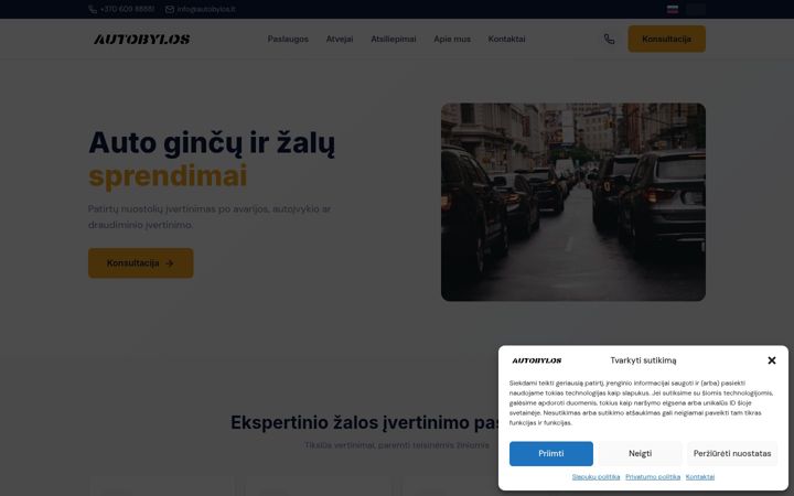 Screenshot of autobylos.lt