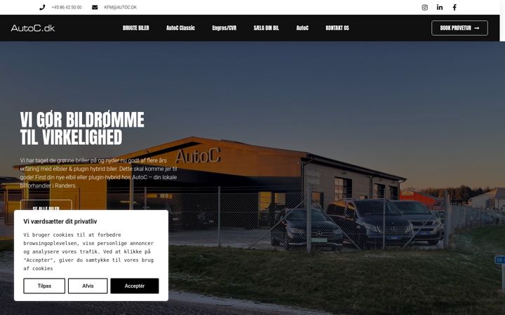 Screenshot of autoc.dk
