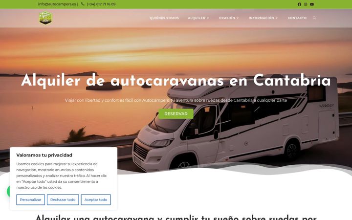 Skjermbilde av autocampers.es