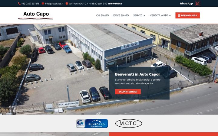 Snimka zaslona za autocapo.it