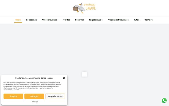 Screenshot of autocaravanasgaivota.com