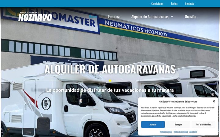 Screenshot of autocaravanashoznayo.es